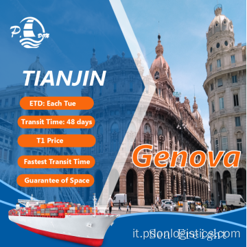 Freight di mare da Tianjin a Genova